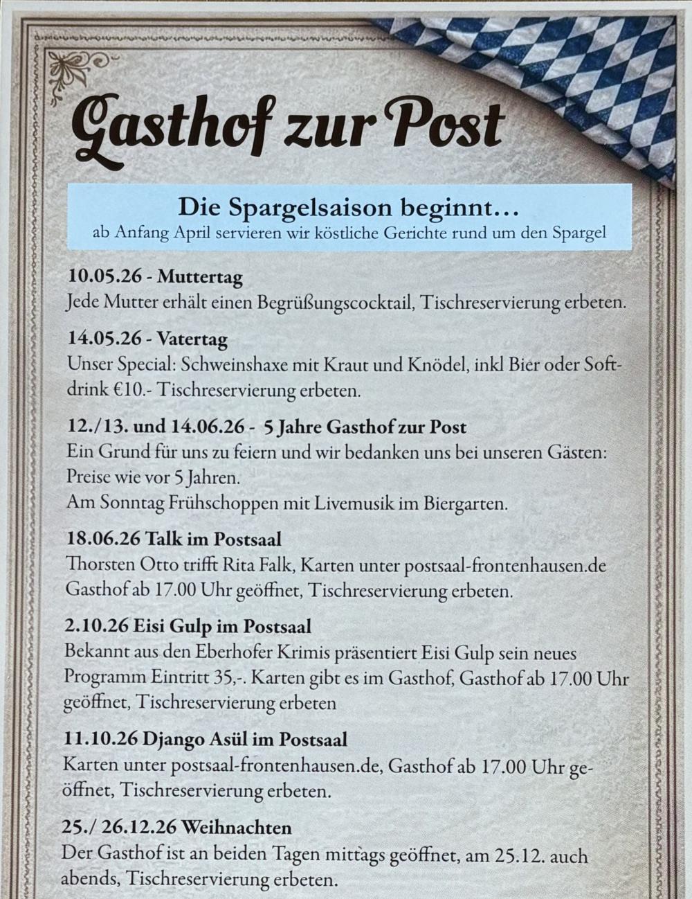 Gasthof zur Post Frontenhausen